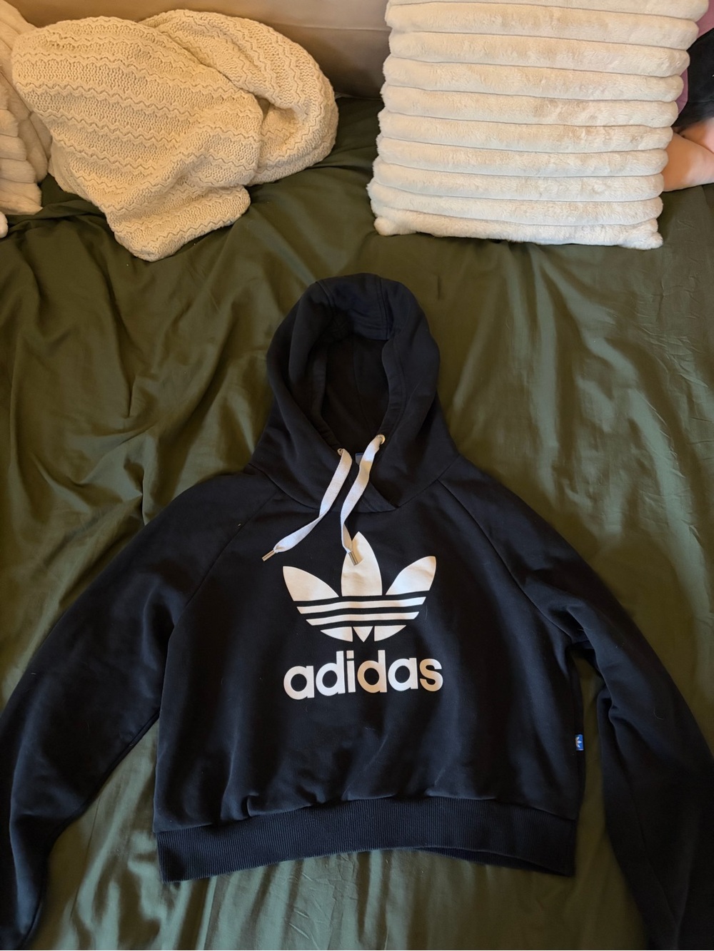 Adidas Originals Black Trefoil Pullover Hoodie